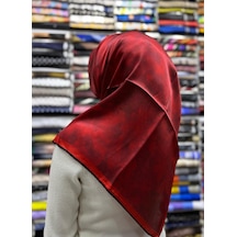 Aker Saf İpek Eşarp - Sura - Nostalji Serisi - 7208701 317 kırmızı
