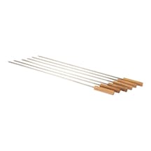 Igrıll Ciğer Şiş Takımı Ahşap Saplı 60 Cm 6 Adet