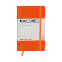 Leuchtturm1917 Not Defteri Cep Boy A6 , Sert Kapak, 187 Numaralandırılmış Sayfa, Düz, Turuncu