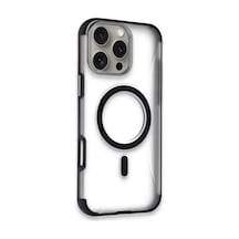 Apple iPhone  Uyumlu  16 Pro Max Hilton Magsafe Kapak - Siyah