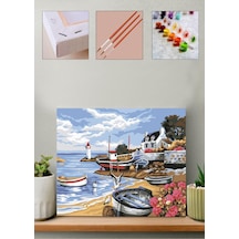 Sayılarla Boyama Seti Balıkçı Kasabası 40x50 Cm