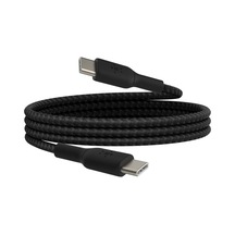 Boost Charge Örgülü Usb-c, Hızlı Şarj Cihazı, Usb-c Şarj Kablosu, İphone 16, 15, Samsung Galaxy S24, S23, Pixel, İpad, Macbook, Nintendo Ve Daha Fazlası İçin Hızlı Şarj, 1 Metre, Siyah
