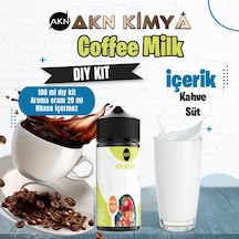 Coffee Milk Dıy Kit Kahve Süt Gıda Aroması %20 Oranda Aroma İçerir Hazır Değildir 100 Ml