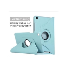 Samsung Uyumlu Galaxy Tab A 8.0 Kılıf T290 2019 360 Dönen Lastikli+Kalem