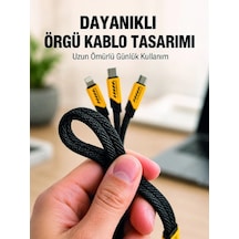 Usb 3'ü 1 Arada Şarj Kablosu 240w Pd Destekli Çoklu Şarj Kablosu