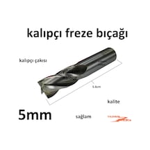 Kalıpçı Freze 5mm Kalıpçı Bıçak Freze Çakısı Parmak Freze