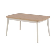 Tito Ortadan Açılır Yemek Masası 90x150 Cm Krem
