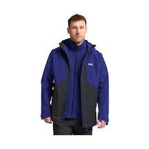 Jack Wolfskin Stonetraıl 3ın1 Jkt M Erkek Outdoor Montu 3'ü 1 Arada A66291-285 Siyah