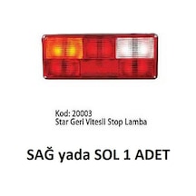 Stop Lamba 6'lı Star Tır Kablolu Geri Vitesli Transit T15 Asfar 20003k 1 Adet