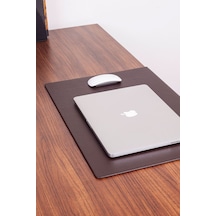Turgut Office Deri Masa Sümeni Kahve Kenar Korumalı 60 x 40 CM