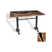 Çipa Döküm Ayak Masa 80x140 Cm - Werzalit, Wermodin Ve Allzalit Tabla - Epoxy Çok Renkli