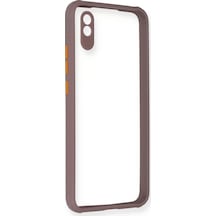 Newface Xiaomi Redmi 9a Kılıf Miami Şeffaf Silikon - Açık Mor