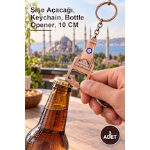 3 Adet Metal Sultanahmet Anahtarlık Ve Açacak Şişe Açacağı, Keychain, Bottle Opener, 10 Cm
