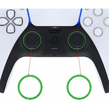 Ps5 Dualsense Analog Halka Yüzük Playstation 5 Kol Accent Ring Dekoratif Yedek Parça 2 Adet Yeşil