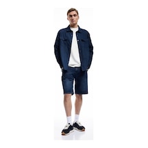 Koton Normal Bel Pamuklu Bermuda Oversize Jean Şort Koyu İndigo 5sam40159nd İndigo
