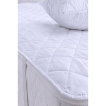 Mycey Kapitoneli Sıvı Geçirmez Alez 100x200 Cm Tek Kişilik Köşe Lastikli Beyaz
