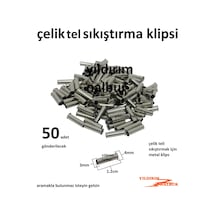 Çerçeve Askısı Çelik Tel Bağlama Klips Metal Sıkıstırma Aparatı B