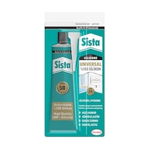 Universal Silikon, Üstün Kalite %100 Şeffaf Silikon, Mutfak, Banyo Ve Pencereler İçin Hızlı Kuruyan Dolgu Macunu, Sararma Ve Küflenme Yapmaz, 50 Gr Tüp
