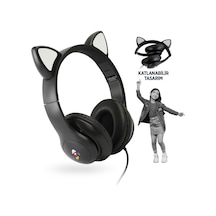 Polosmart Fs113 Kablolu Mikrofonlu Stereo Kulak Üstü Kulaklık Siyah