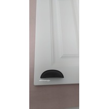 Mobilyalüks Mutfak Vestiyer Dolap Çekmece Kulp Midye Sıyah 64Mm K