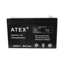 Atex Ax6-7 6v 7ah Bakımsız Kuru Akü