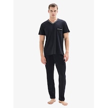 Erkek 3lü Pijama Takımı 40871 - Siyah Siyah Erkek 3lü Pijama Takımı 40871 - Siyah Siyah
