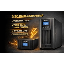 3kva Online Ups 3000va 6x9ah Akü %30 Uzun Süre Modem Kamera Pc İçin