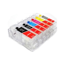 Canon Pgı 525 Clı 526 Uyumlu Kolay Dolan Kartuş 6 Renk