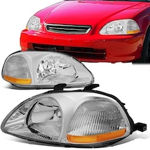 Honda Civic 1996-1998 Sedan H.b Krom Usdm Ön Far