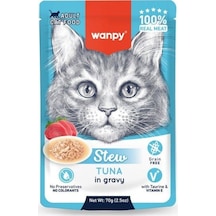 Wanpy Stew Gravy Pocuh Ton Balıklı Yetişkin Yaş Kedi Maması 70 Gr