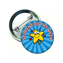 20 Adet - Panayırı Student Of The Week Öğrenci Rozeti Çok Renkli