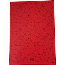 100 Yaprak Kareli Defter Plastik Kapak A-4 1 Adet Pp Kapak Büyük Boy Kareli Defter 100 Sayfa A4 Desenli Kapak Kırmızı