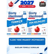 Soru Hazinesi 2027 7.sınıf Türkçe-fen %100 Maarif Model Bağlam Temelli Soru Hazinesi Seti+kronometre