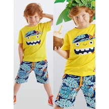 Hawai Korsan Erkek Çocuk T-shirt Şort Takım