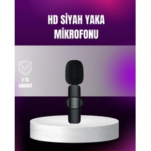 Mey İthalat İphone Uyumlu Çift Mikrofonlu Kablosuz Yaka Seti Profesyonel Ses