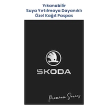 Suya Dayanıklı Yıkanabilir Skoda Oto Paspas Kağıdı Siyah 50 Adet