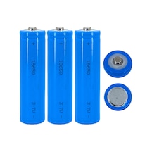 Hedyex 18650 Şarjlı Pil Çıkıntılı Başlıklı Fener Pili 3.7v Li-ion 3lü
