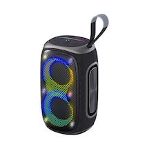 Lenyes S865 Luminous Serisi Su Geçirmez Çoklu Giriş Rgb Işıklı Tws Bluetooth Hoparlör V5.3 40w Siyah