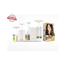 Maxx Deluxe Gold Serisi 24k Altın Parçacıklı Serum İle 1 Kutu 2 X 50 Ml Ve Geliştiriciler Saç Boyası Çikolata Kahve 6.7