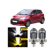 Hyundai İ10 2007-2019 Uyumlu Mercekli Far Ampulü Led Xenon Çift Renk Sarı-beyaz Far Şimşek Etkili Led Lamba Uzun LED Far 56096505