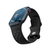 Kordon Bandı İle Apple Watch İçin 3 Boyutlu Tasarım Açık Mavi