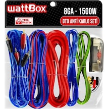 Oto Anfi Kablo Seti Full   8Ga 1500W   Wattbox