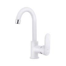 Bms Armatür Mercan Kuğu Lavabo Bataryası Mat Beyaz 368B Bms Armatür Mercan Kuğu Lavabo Bataryası Mat Beyaz 368B