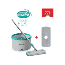 Smarter Aqua Flat + Yedek Temiz ve Kirli Suyu Ayırma Özelliği Otomatik Temizlik Seti