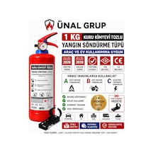 1 Kg Yangın Söndürme Tüpü Kkt Araç Yangın Tüpü Tüvtürk Onaylı Üretim 2026 Tekrar Dolum