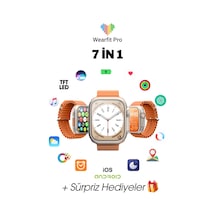 Wearfitpro Wearfit 7in1 Akıllı Kol Saati 7 Kordonlu Model:inç 49mm Tft Ekran Gri