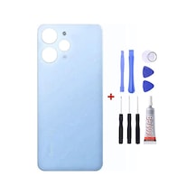 Xiaomi Redmi 12 Mavi Arka Cam Kapak Pil Kapağı Tamir Set B7000 Set Mavi