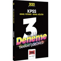 2023 KPSS Genel Kültür Genel Yetenek Tamamı Çözümlü Muhteşem 3 Deneme Sınavı- Yargı Yayınları