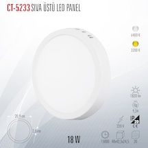 Cata Ct-5233 Sıva Üstü Led Panel Beyaz Işık