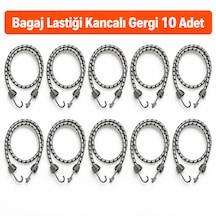 Bagaj Lastiği Kancalı Gergi 10 Adet / 90 Cm Bagaj Halatı